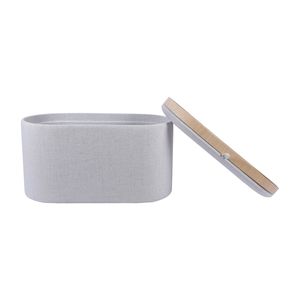 Pouf Contenitore Reversibile in Legno con Vassoio Superiore, Colore Naturale - Categoria Prodotto: Sgabelli e Pouf - Product Image 6