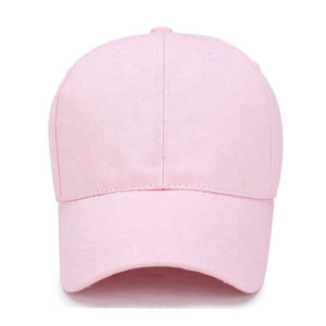 Pink Unisex Baseball <b>Cap</b> 6-Panel Solid Color Breathable & <b>Waterproof</b> Canvas Cotton Adjustable Fitted Casual for Adults - Product Image 6