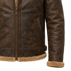 Chaqueta de Cuero Casual de Invierno para Hombre, Abrigo de Motero a la Moda, Cálido, Ajustado, Ropa de Calle, Prenda Exterior para Hombre, Clima Frío, Nueva Llegada - Product Image 4