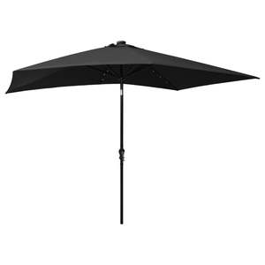 Parasol de jardin pliable 6,6 x 9,8 pieds en noir, fabriqué en polyester durable pour une utilisation en extérieur sur la terrasse - Product Image 4