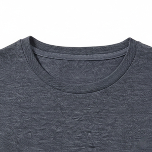 Camisetas Premium de Manga Corta para Hombre, Cuello Redondo, 100% Algodón, Transpirables, Estilo Urbano, Color Sólido, Ecológicas, con Serigrafía - Product Image 3