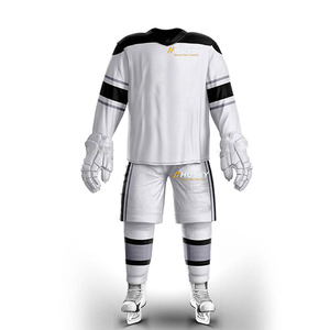 Fabricants sur mesure, vente en gros d'uniformes de hockey sur glace pour adultes, haute qualité, 100% polyester imprimé, antibactérien, toutes saisons - Product Image 1