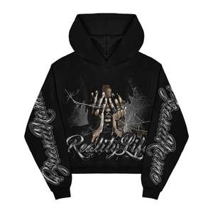 Sweat-shirts à capuche rétro décontractés en coton 100% écologique de haute qualité avec logo personnalisé pour hommes et femmes, imprimés des deux côtés, collection automne/hiver - Product Image 4