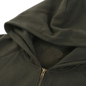 Sudadera con Capucha y Cierre de Cremallera, Cuello Alto, 400g, Otoño Invierno, Unisex, Personalizable con Logotipo, Marca de Moda, para Hombre, Impresión en Serigrafía - Product Image 3