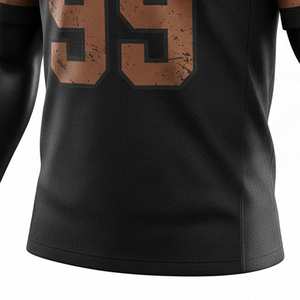 Nouveau design tendance, prix bas, personnalisable, respirant, maillot de football américain à manches courtes, imprimé numériquement, vente en gros - Product Image 6