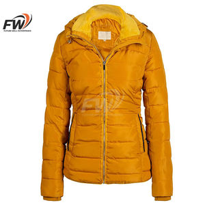 Veste matelassée imperméable en duvet de canard pour femme, mi-longue, légère, douce, coupe-vent, avec fermeture éclair, personnalisable OEM, de haute qualité - Product Image 1