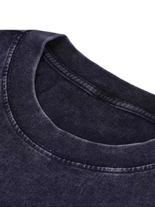 Men's Sleeveless Tank Top Set Crew Neck Knitted Cotton Floral Pattern Vintage Casual Summer Wear Breathable Plain Dyed 200g - Product Image 4