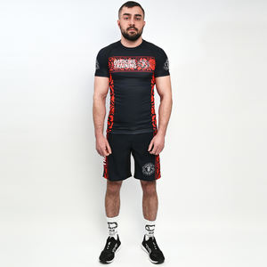 Rashguard personnalisé à sublimation UPF50 respirant à manches courtes pour hommes et femmes, séchage rapide, compression, vêtements de sport MMA BJJ, vente en gros OEM - Product Image 4