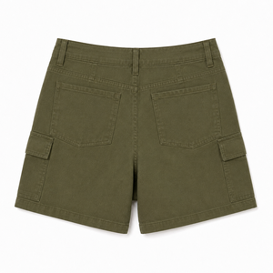 Pantalones Cortos Cargo para Hombre, Corte Relajado, Lona, Logotipo Frontal, Estilo Casual Urbano, Multibolsillos, Verano, Aire Libre, Resistentes al Viento, a la Moda - Product Image 2