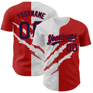 Vente flash - Maillot de baseball/softball personnalisé imprimé, 100% polyester, col en V raglan, respirant, séchage rapide, couleurs et logos personnalisés - Product Image 1