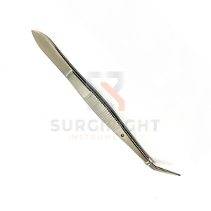 Pince chirurgicale dentaire de haute qualité London College en acier inoxydable, à bec incurvé et angulaire, dentelée, pour pansements et coton, CE - Product Image 3