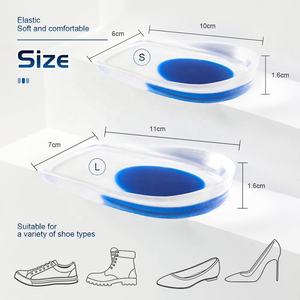 Đế lót giày silicon dạng gel & mũ bảo vệ với khả năng hấp thụ sốc dành cho người bị viêm cân gan chân, dành cho cả nam và nữ - Product Image 3