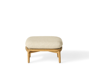 ออตโตมันไม้สักแท้ทันสมัยสำหรับใช้งานกลางแจ้ง เบาะหนานุ่ม ทนทาน เป็นมิตรกับสิ่งแวดล้อม ดีไซน์มินิมอล เหมาะสำหรับห้องนั่งเล่น ระเบียง สวน และรีสอร์ท - Product Image 2