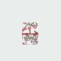 Carnet/Journal Personnel Écologique en Papier Recyclé Fait Main, Couverture Rigide Florale, Reliure Cousue, Revêtement en Tissu, 4x3 Pouces, Cadeau Écologique
