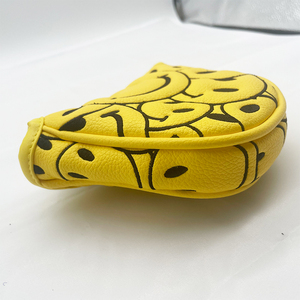 Funda Protectora para Cabeza de Palo de Golf SOSH4 Amarilla con Estampado de Dibujos Animados, de Cuero PU Híbrido, con Cierre Magnético Autoadhesivo, Impermeable, Estilo Blade - Product Image 1