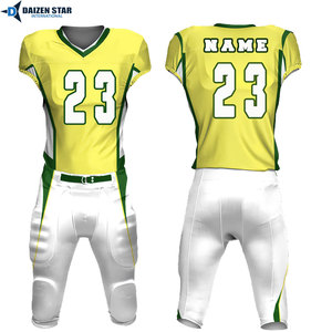 Uniforme de Fútbol Americano de Manga Corta con Protección UV UPF 50+ de Material Antibacterial de Spandex/Poliéster que Absorbe la Humedad - Product Image 1
