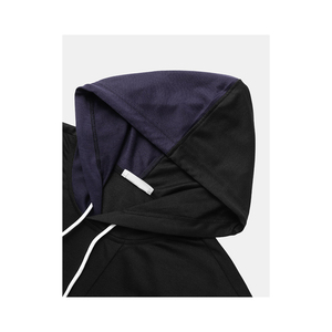 <b>Men's</b> Color Block Hooded <b>Sweatshirt</b> Patchwork Design Oversized Fit Casual Autumn Wear Knitted Fabric <b>Men's</b> Hoodies & <b>Sweatshirts</b> - Product Image 2