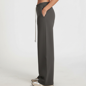 OEM/ODM Polyester/Cotton <b>Lace</b> Fleece Women's Pants Custom Printed Logo Winter Casual Wear Eco-Friendly High Quality <b>Elastic</b> - Product Image 4