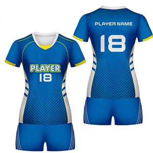 Uniforme de volley-ball sans manches en polyester léger, respirant et ajusté, avec taille élastique et numéro d'équipe personnalisé - Product Image 5