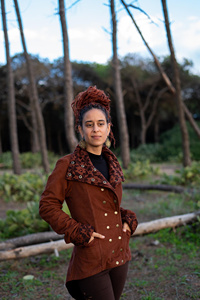 Victorian Fleece Coat Steampunk Festival <b>Jacket</b> with Lace Womens Warm <b>Gothic</b> Inspired Winter Outerwear - Product Image 2