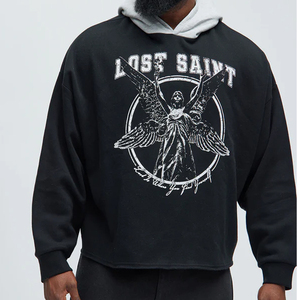 Conception personnalisée, streetwear de haute qualité, 420 grammes, avec motif d'araignée géométrique, sweat-shirt personnalisé - Product Image 1