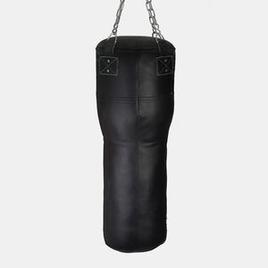 Saco de boxeo angular para uppercut en color negro puro, bolsas de cuero duraderas para entrenamiento de boxeo, precio económico al por mayor - Product Image 3
