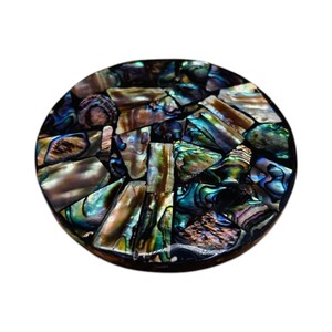 Elegant Shell Inlay <b>Drink</b> <b>Coasters</b> for Home Decor - Product Image 1