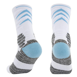 Breathable Sweat-Absorbent Anti-Bacterial Crew Sports <b>Socks</b> Knitted Athletic Running Basketball Hiking Custom Logo - Product Image 3