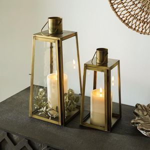 Stylish Black Metal Lantern <b>Candle</b> <b>Holder</b> Suitable For Bedroom Dining Table Fireplace Mantel And Decorative Lighting Display - Product Image 6