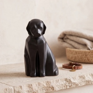 Urna para Cenizas de Perro, Escultura Decorativa de Metal con Acabado Negro Refinado para Homenaje a Mascotas, Exhibición en el Hogar y Recuerdo - Product Image 2