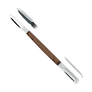 <b>Top</b> Quality Dental Lab Wax Knife Wooden Handle Stainless Steel Manual Wax Carving Modeling Laboratory Instrument Tool - Product Image 4