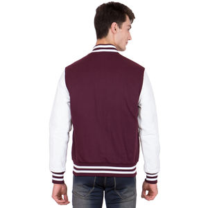 Vestes universitaires pour hommes de qualité supérieure, logo OEM personnalisé, style urbain, vestes longues décontractées avec traitement de revêtement - Product Image 2