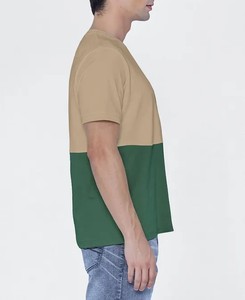 T-shirt de sport pour homme de qualité supérieure, entraînement en salle de sport, fitness, OEM personnalisé, 100% coton, séchage rapide, respirant, col rond, manches courtes - Product Image 3
