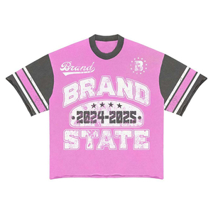 Ensemble décontracté homme surdimensionné vintage délavé à l'acide, t-shirt et short deux pièces d'été avec logo personnalisé, streetwear en coton respirant - Product Image 3