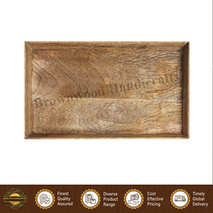 Plateau de service alimentaire en bois de manguier 100% naturel, design moderne, qualité supérieure, taille personnalisée, pour la maison et les restaurants - Product Image 5