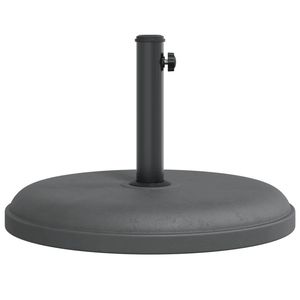 Base para Sombrilla de Plástico Gris Oscuro con Tubo de Hierro, 55.1 lb, Sombrillas y Bases para Patio - Product Image 5