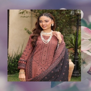 Traje de lino de 3 piezas KINARA Vol DR Haris, súper venta al por mayor, ropa de uso diario, vestidos de verano, ropa digital india y paquistaní - Product Image 6