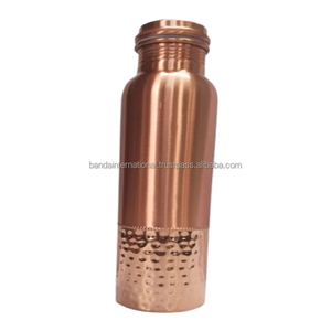 Pure <b>Copper</b> Hammered <b>Bottle</b> With Polish Finished Indian Hand Made Health Benefits <b>Copper</b> <b>Bottle</b> Metal <b>Drinking</b> Water <b>Bottle</b> - Product Image 5
