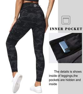 Leggings Deportivos de Cintura Alta para Mujer, Transpirables, Casuales, para Invierno, Gimnasio, Yoga, Fitness, Running, Entrenamiento, Elásticos, Ecológicos, de Secado Rápido, Color Sólido - Product Image 3