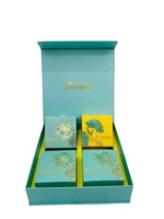 Boîte Cadeau Luxe pour Gâteaux de Lune, Personnalisable avec Logo, Dorure à Chaud, Matériaux Recyclés de Haute Qualité, Boîtes Rigides, Porte-Bougies Ondulé
