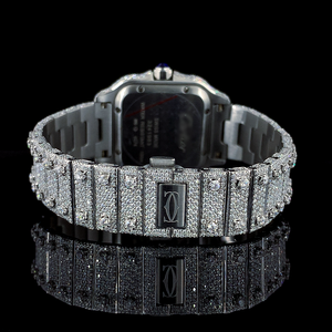 นาฬิกาแฟชั่นสแตนเลสดีไซน์เหรียญควอตซ์ประดับโมอิสซาไนต์สุดหรูระดับพรีเมียม สำหรับงานเลี้ยงธุรกิจ ราคาสุดคุ้ม - Product Image 2