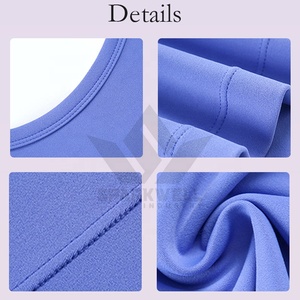 Débardeur de yoga sans manches pour femme, lavande, col rond, extensible, respirant, vêtements de sport - Product Image 6