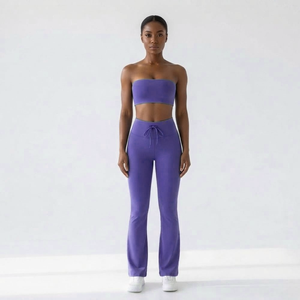 Conjuntos Deportivos para Mujer, Diseño Personalizado, Ropa de Yoga sin Costuras, con Patrón Sólido, para Deportes y Entrenamiento, Muy Populares - Product Image 4