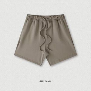 Shorts en molleton 100 % coton personnalisés, tissu molletonné épais 450 GSM, basiques, style streetwear pour marque de créateur - Product Image 4