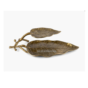 Bol à dattes en métal de luxe islamique pour le Ramadan, décoration de table, plat de service arabe pour fruits secs, centre de table pour la maison - Product Image 5