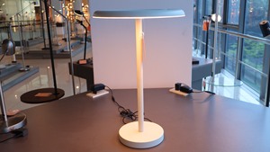 Modern LED <b>Table</b> Lamp <b>Foldable</b> <b>Plastic</b> Round Shade Elegant Style Adjustable Light CCT included Round Base Metal Durable - Product Image 4