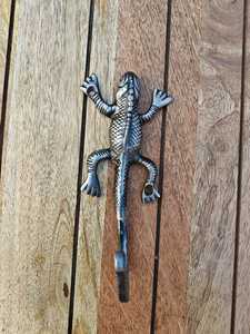 Retro Cast Iron Lizard Decorative <b>Hook</b> | <b>Wall</b> Hanger <b>for</b> <b>Keys</b> & Coats | Antique Metal Animal <b>Wall</b> Decor - Product Image 6