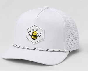 Casquette de golf personnalisable vierge de haute qualité, structurée, à 5 panneaux, profil moyen, visière semi-courbée, avec cordon, style snapback, pour la performance, vente en gros - Product Image 1