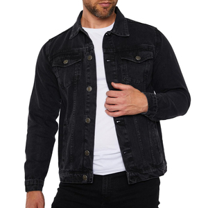 Chaqueta vaquera premium para hombre, tela vaquera de algodón de alta calidad, corte clásico regular, apariencia vintage lavada a la piedra - Product Image 3
