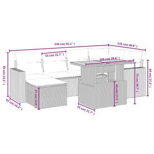 Set Divano da Giardino Beige - Product Image 4